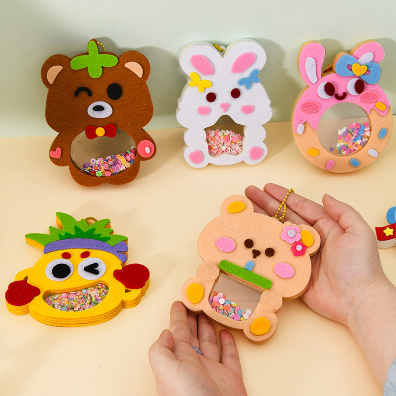 Soap Making Kit For Kids - Cartoon Non Woven Shake Pendant DIY