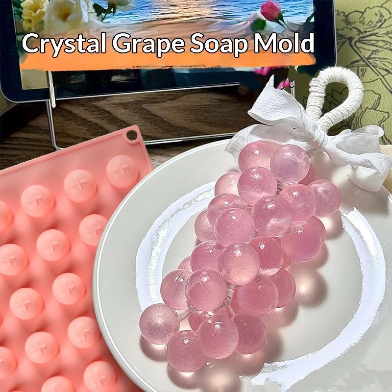Soap Making Kit For Kids - Silicone Grape Ball Molds Easy Release