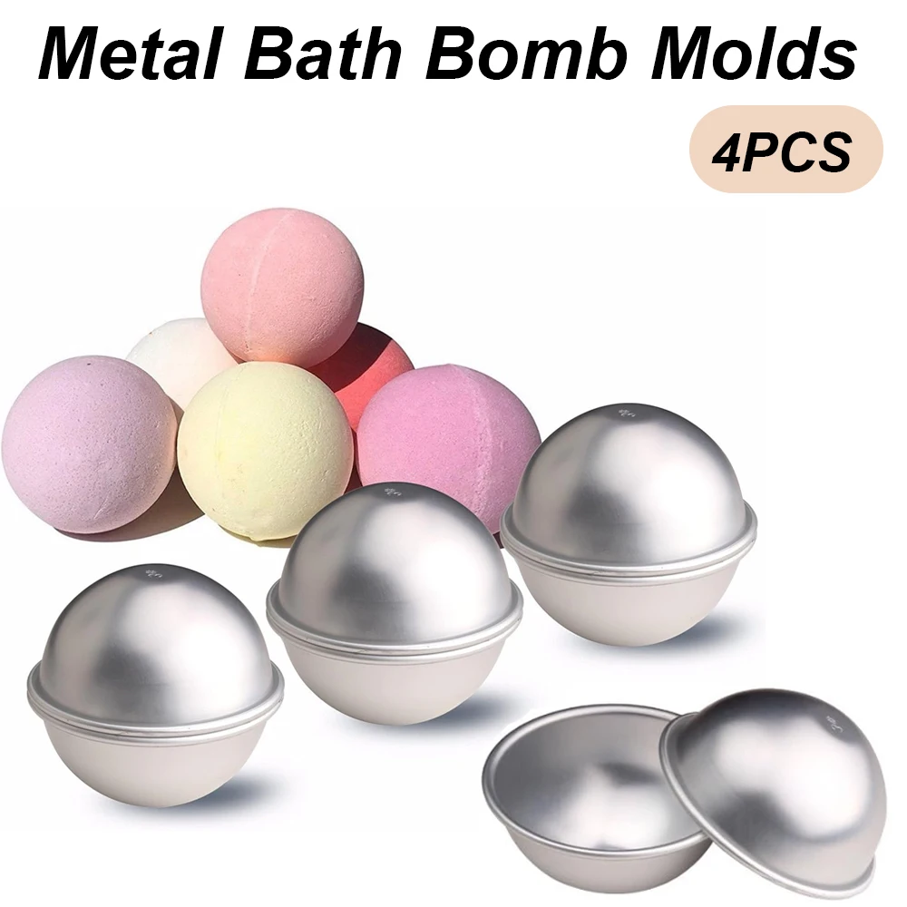Soap Making Base - 4PCS/Set Semicircle Sphere Bath Ball Molds