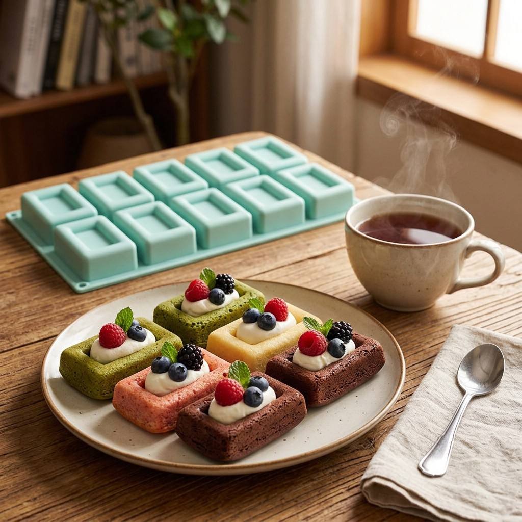 Non-stick 10-Hole Rectangle Si - огляд і ціна Soap Making Tray