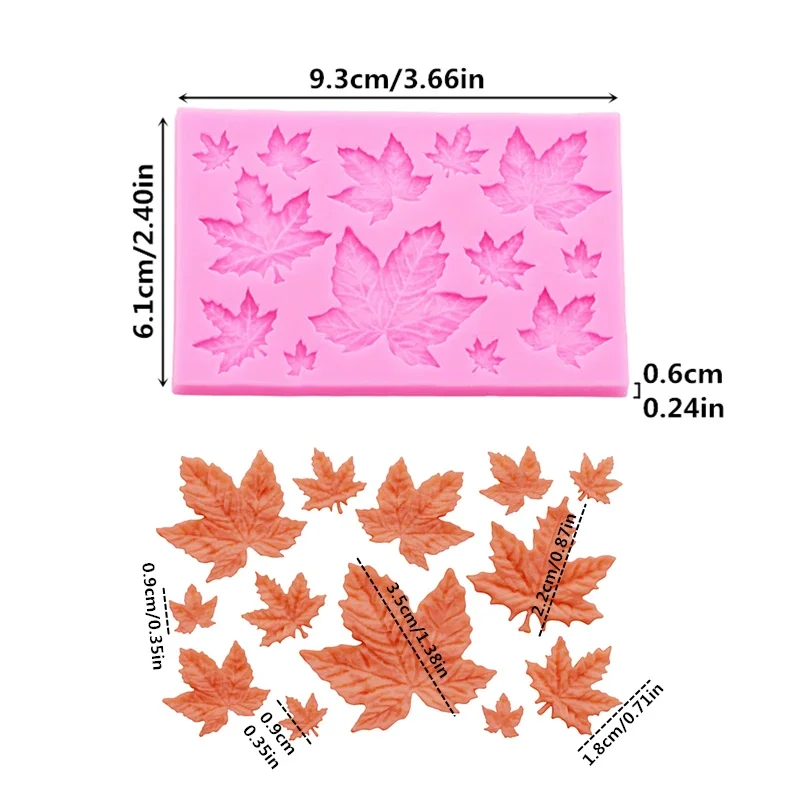 Maple Leaf Silicone Mold Set f - огляд і ціна Soap Making Diy