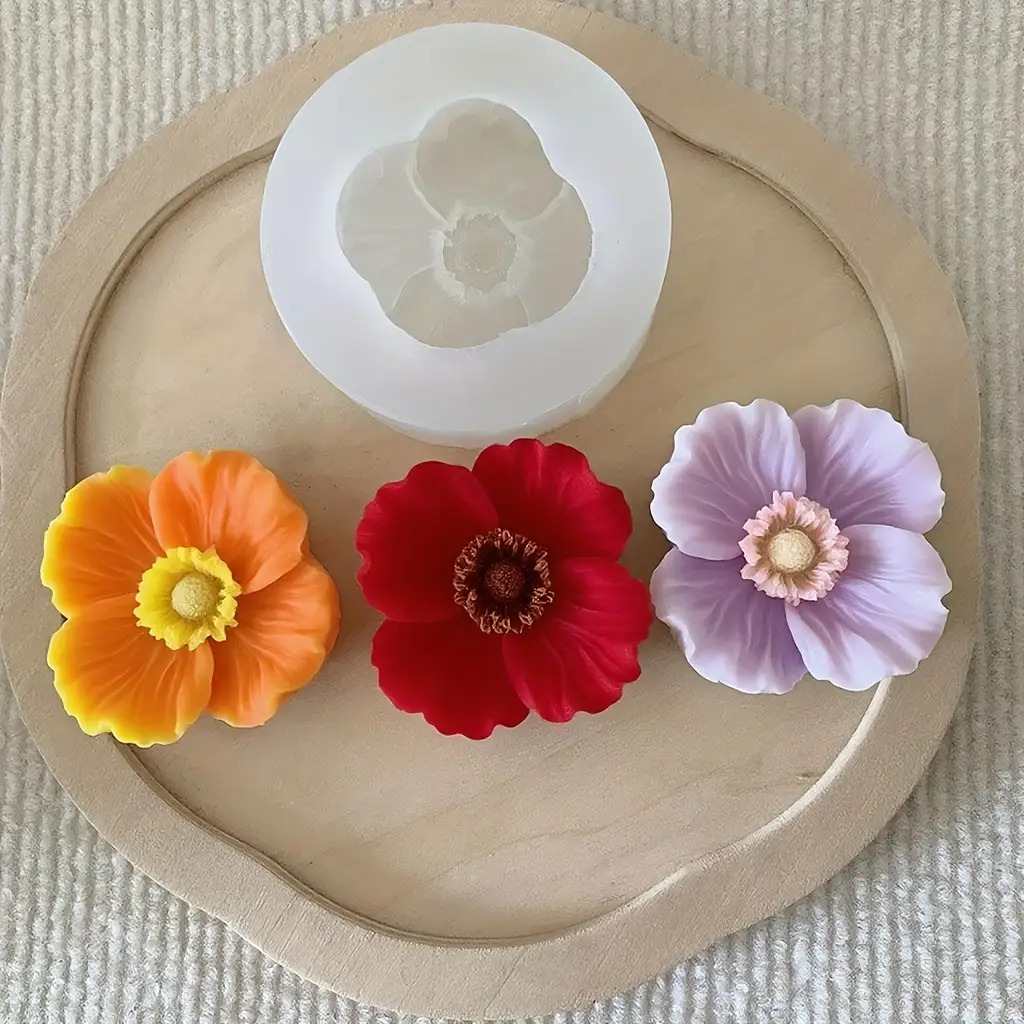 Flower Silicone Candle Mold, C - огляд і ціна Soap Making In Home