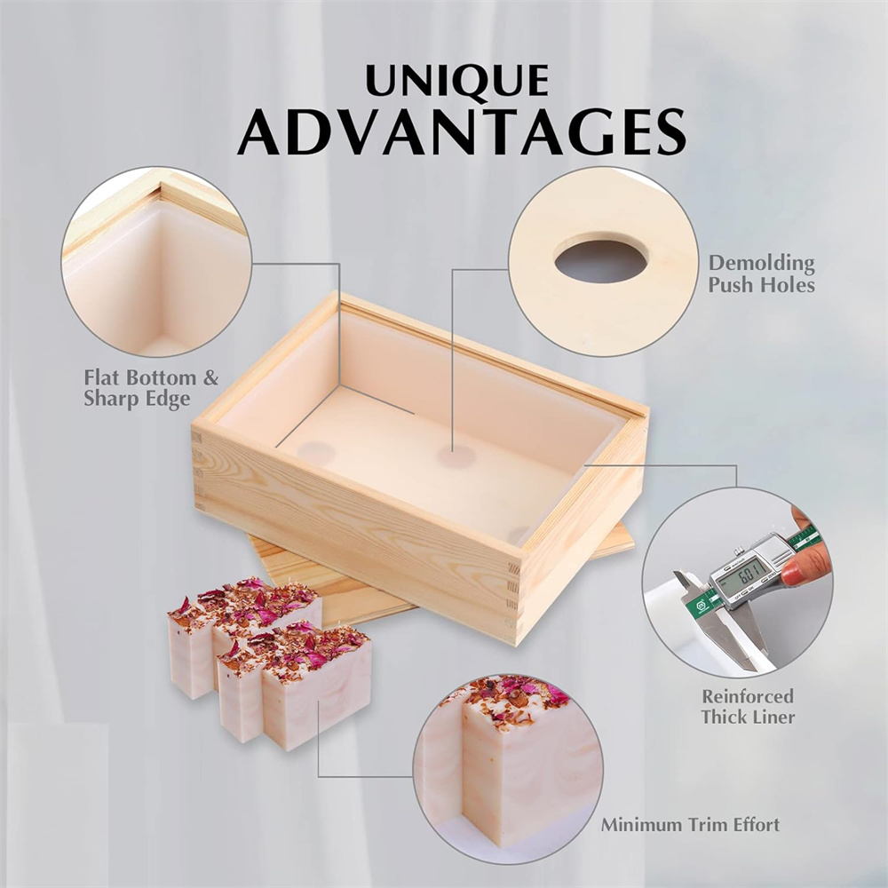 Large Soap Molds Rectangle Sil - огляд і ціна Soap Making Tray