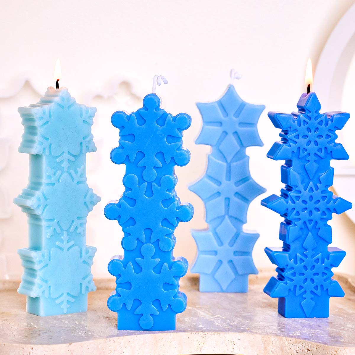 Christmas Snowflake Candle Mol - огляд і ціна Soap Making In Home