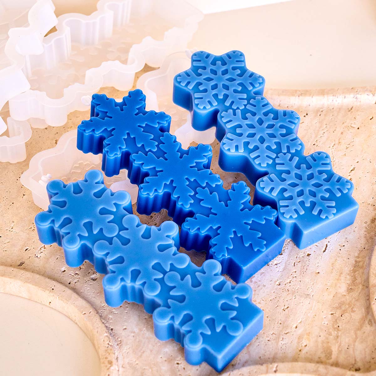 Christmas Snowflake Candle Mol - огляд і ціна Soap Making In Home