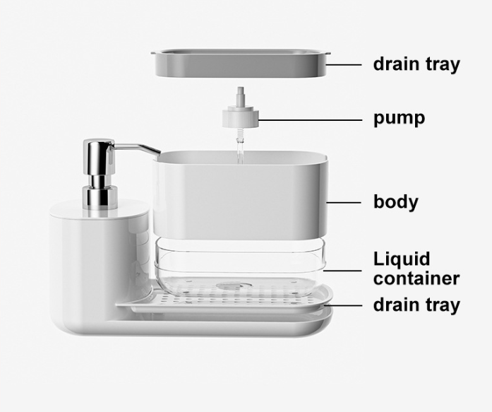 2In1 Dish Soap Dispenser Liqui - огляд і ціна Soap Making Tray