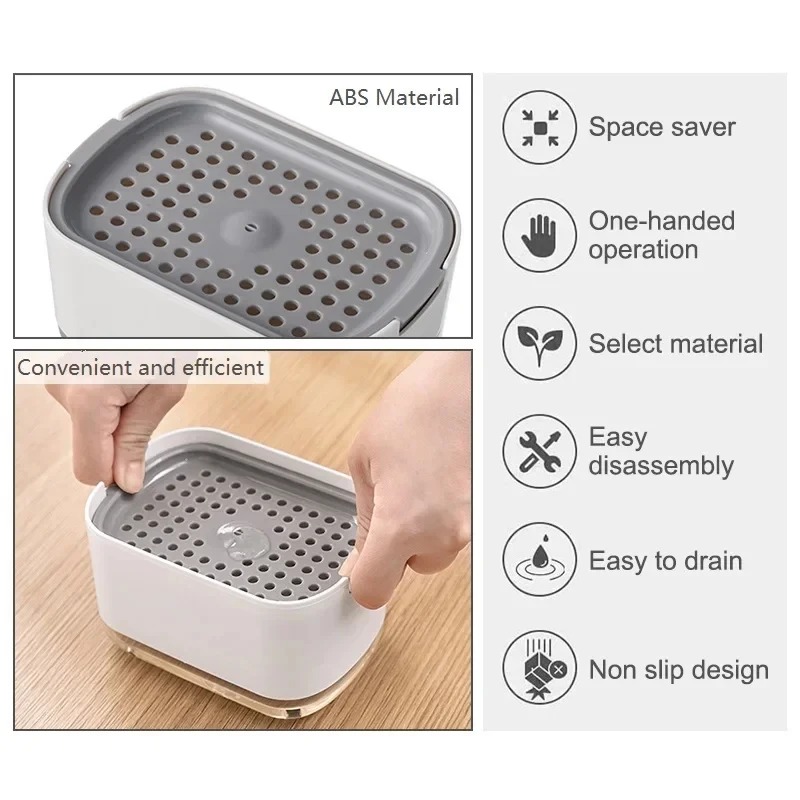 2In1 Dish Soap Dispenser Liqui - огляд і ціна Soap Making Tray