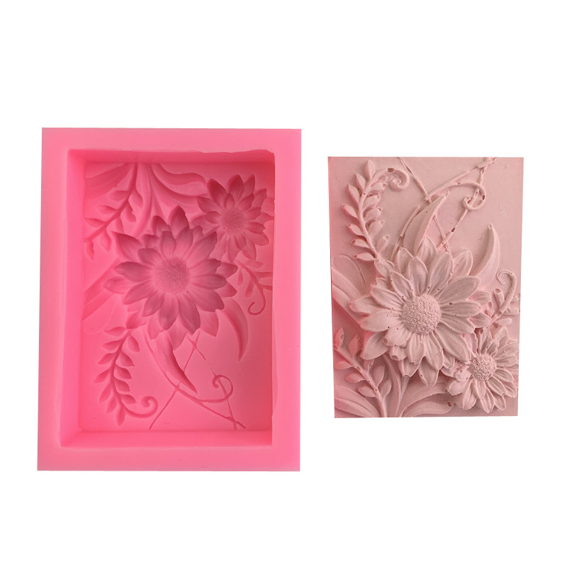3D Square Rose Flower Silicone - огляд і ціна Soap Making Diy Kit