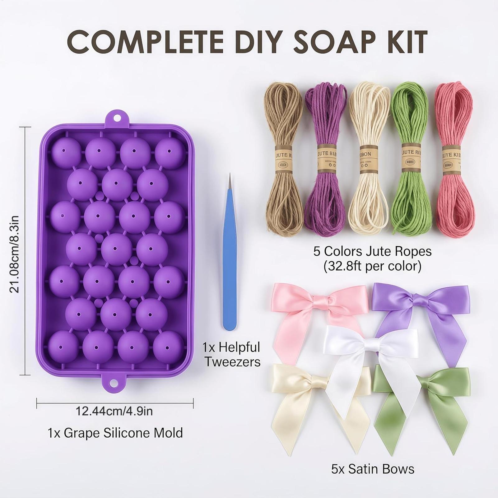 Grape Soap Mold Easy-Release F - огляд і ціна Soap Making Kit For Kids