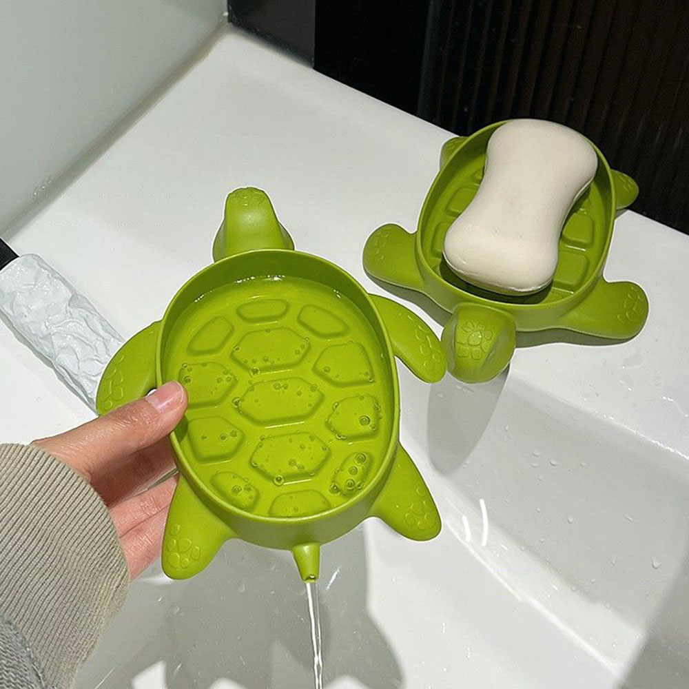 Turtle Drain Soap Box  Cartoon - огляд і ціна Soap Dish Draining