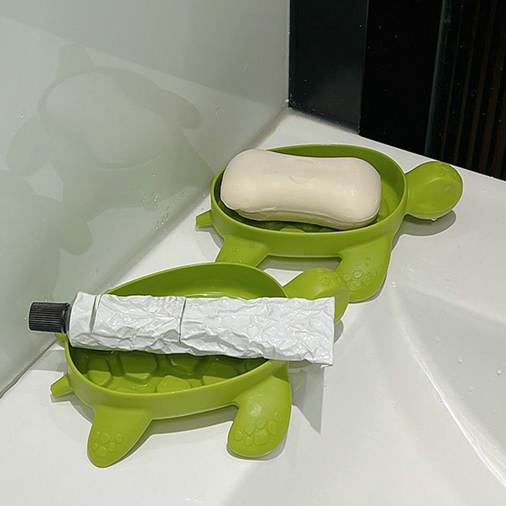 Turtle Drain Soap Box  Cartoon - огляд і ціна Soap Dish Draining
