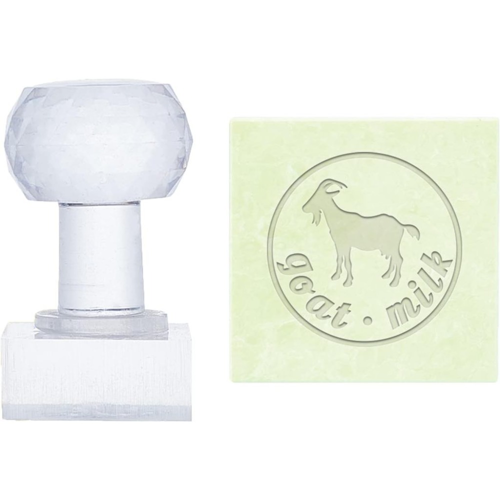 1pc Goat Milk Acrylic Stamp Wo - огляд і ціна Soap Making Goats Milk