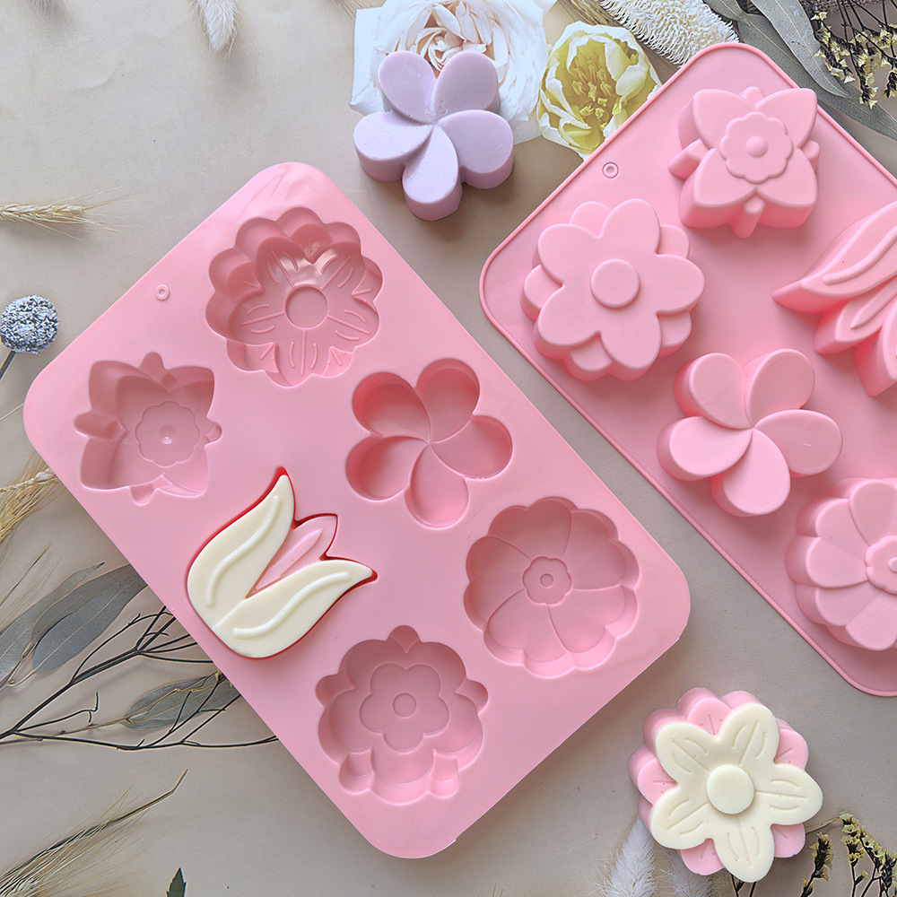 kinds Flower Silicone Molds Di - огляд і ціна Soap Making Tray