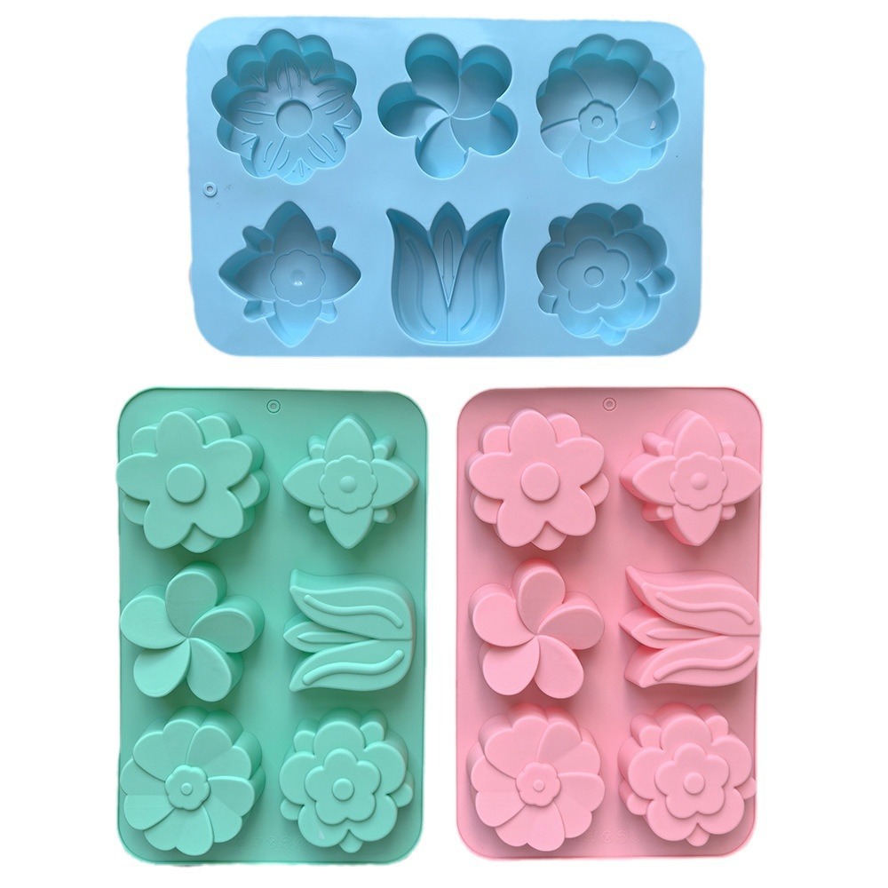 kinds Flower Silicone Molds Di - огляд і ціна Soap Making Tray