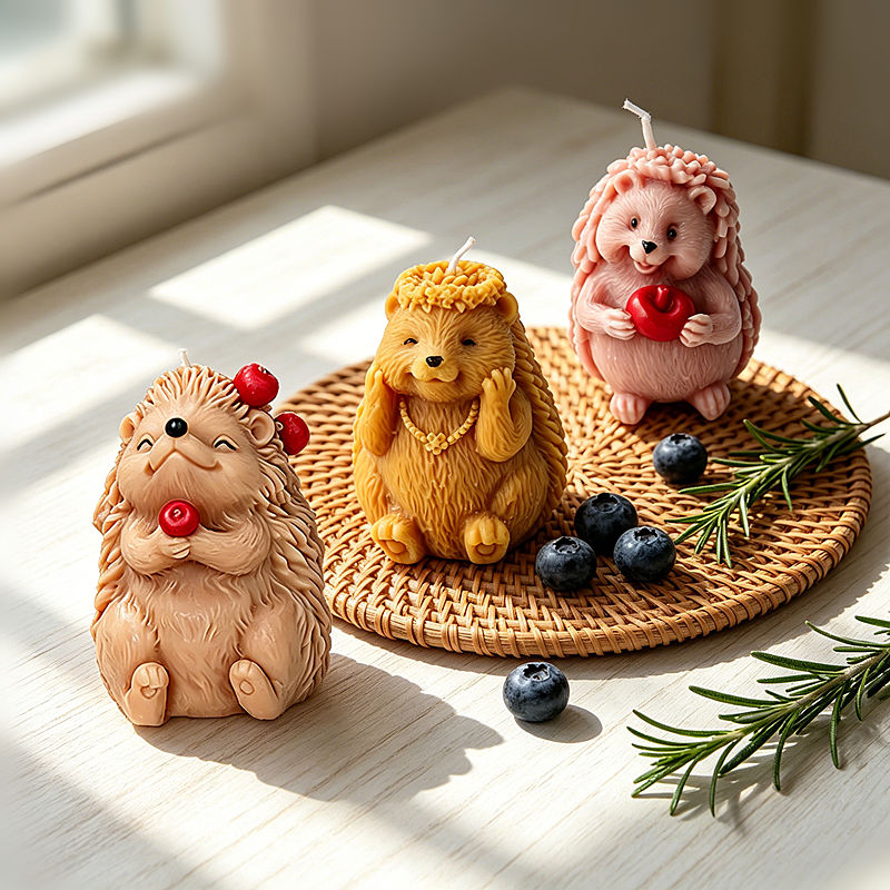 Cute Hedgehog Silicone Candle  - огляд і ціна Soap Making In Home