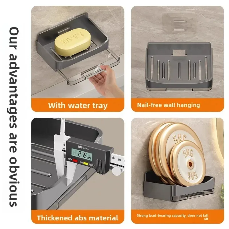 1pcs Wall Mounted Soap Drain B - огляд і ціна Soap Dish Draining